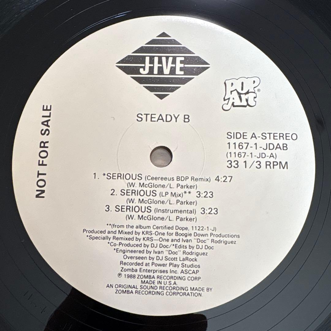 洋楽 STEADY B SERIOUS promo