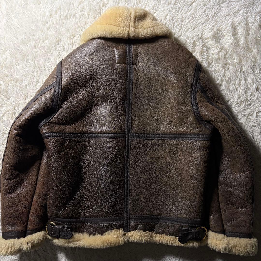 【米国製】schott フライトジャケット　B-3 羊革　ムートン　36