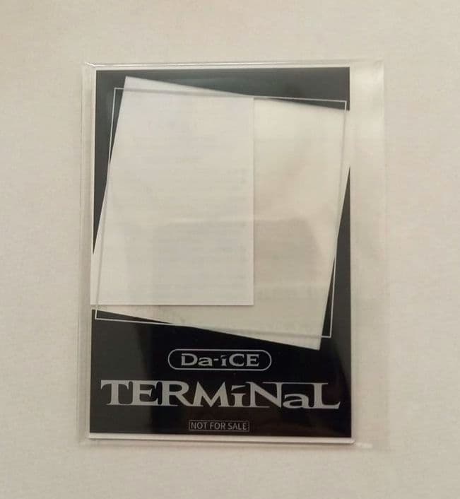 Da-iCE アルバム TERMiNaL 初回生産限定 豪華盤 特典のみ　新品