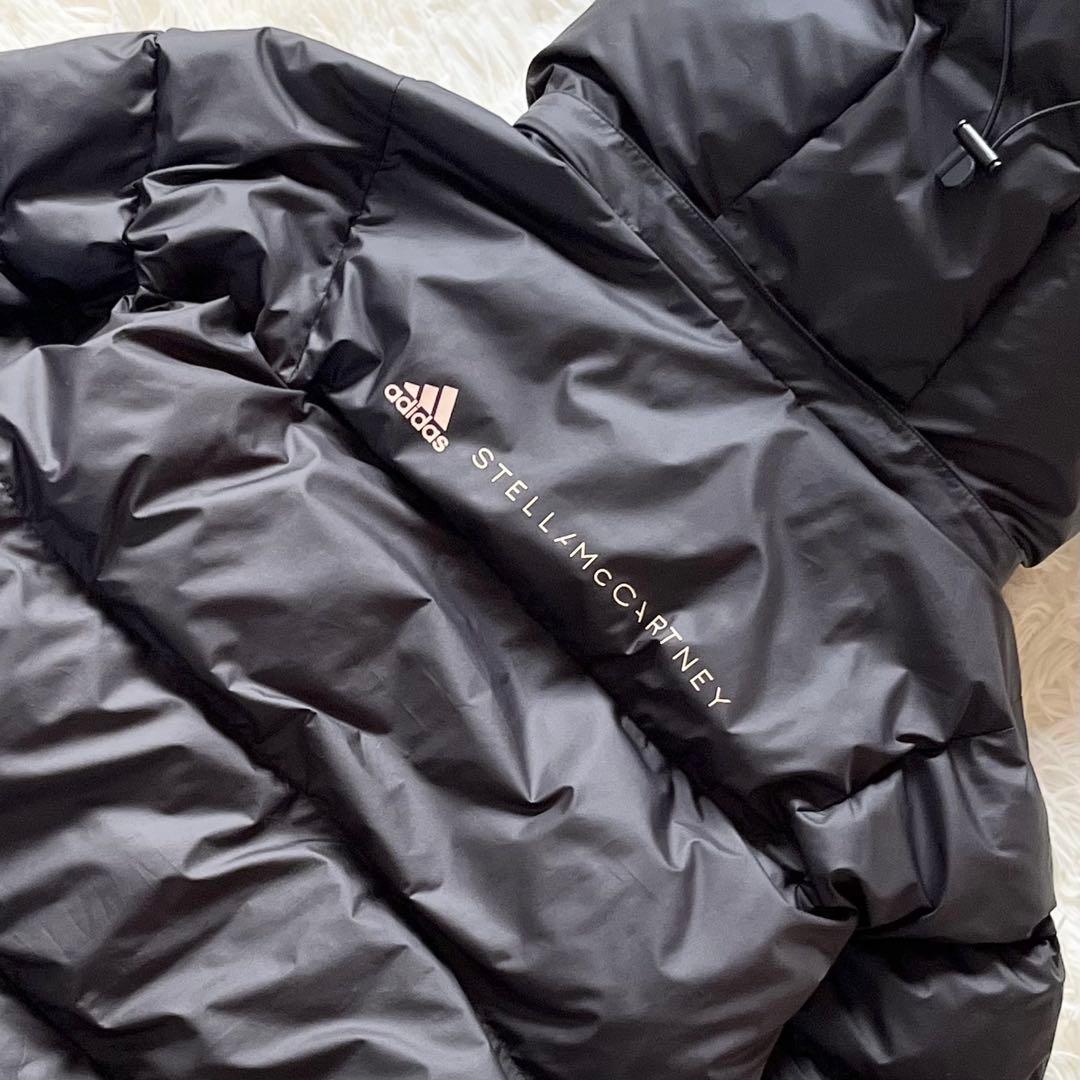アディダスバイステラマッカートニー ロングパデッドジャケット XS 黒
