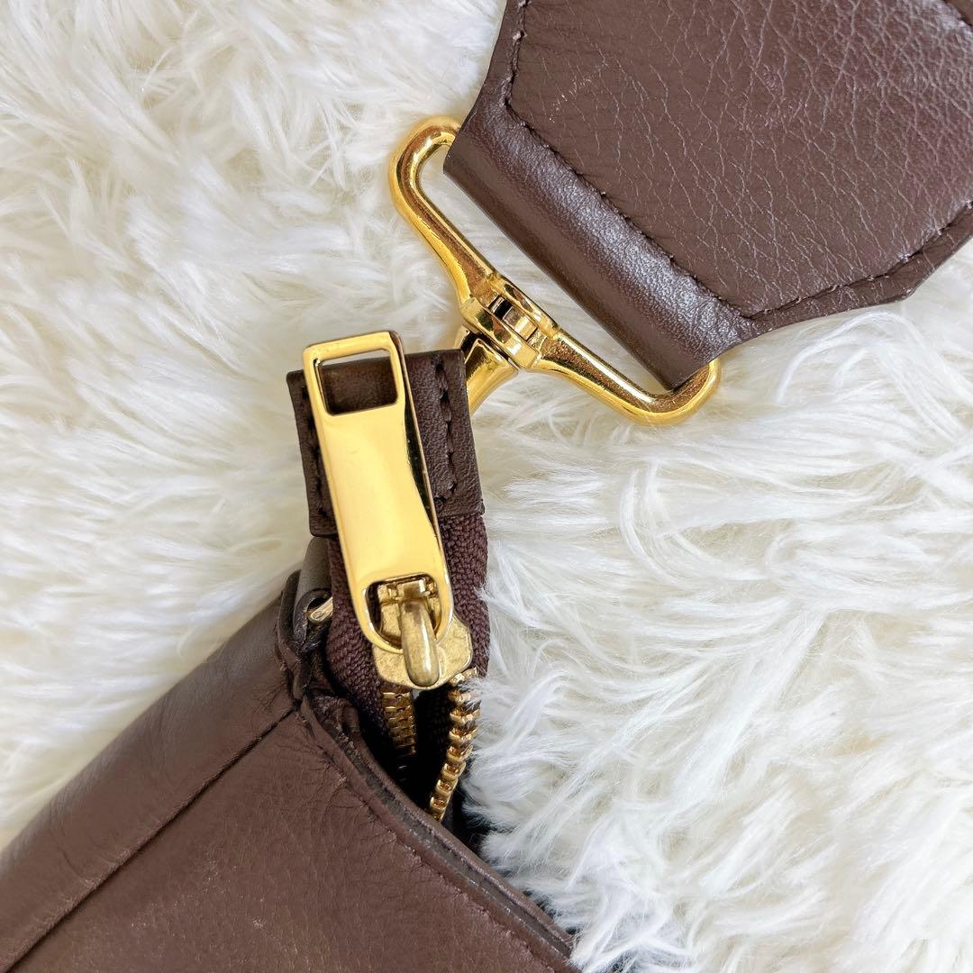 chiiii bag レザー ショルダーバッグ 太め
