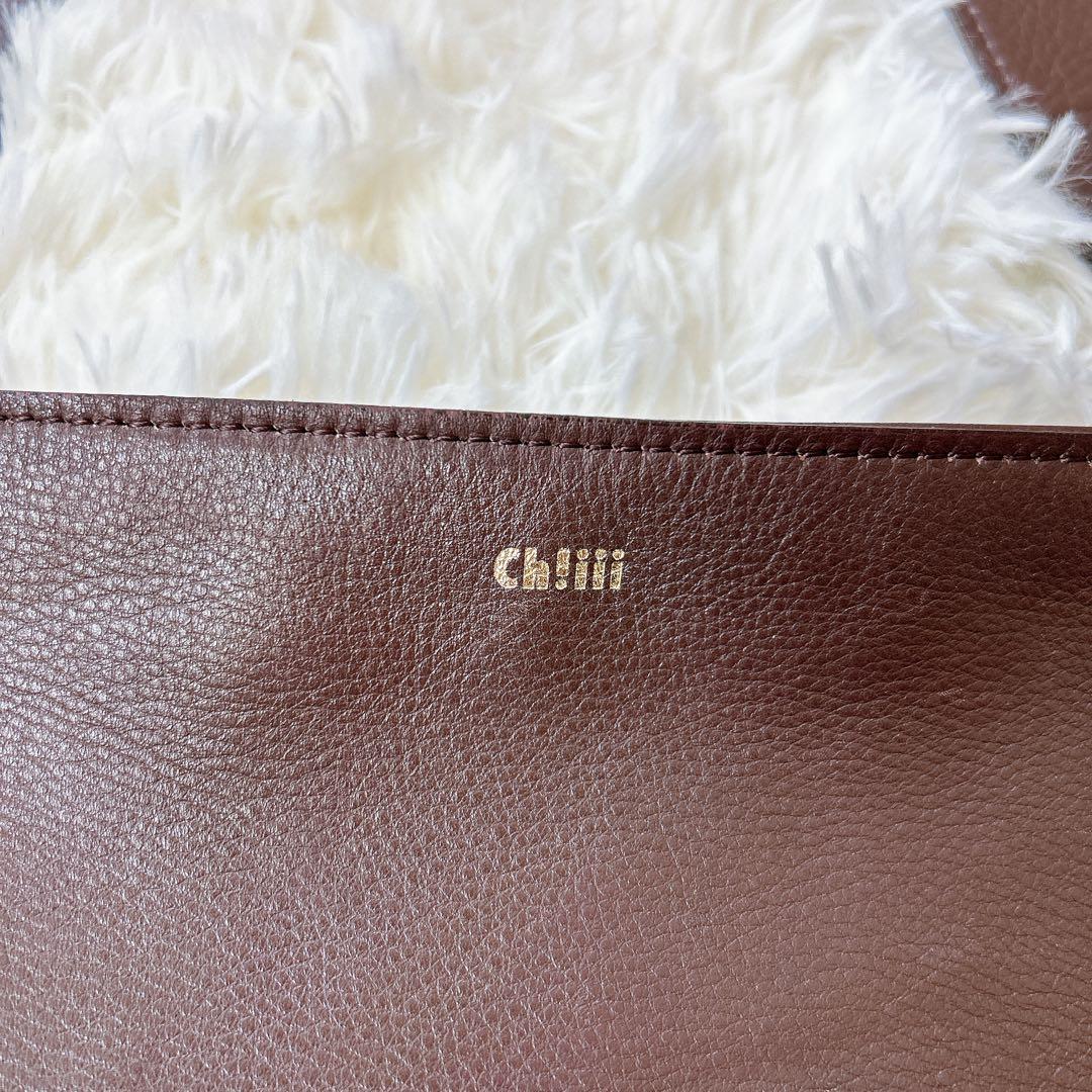 chiiii bag レザー ショルダーバッグ 太め