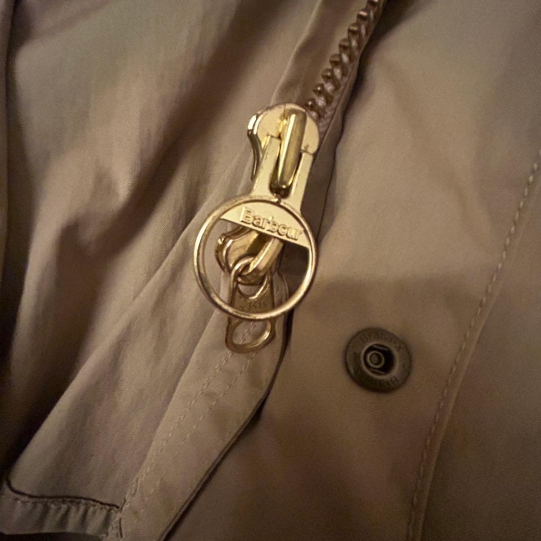 34 Barbour ベージュ ジャケット 綿ナイロン72/28