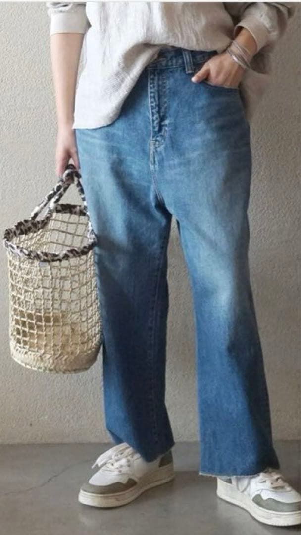 12OZデニム フラムパンツ　S