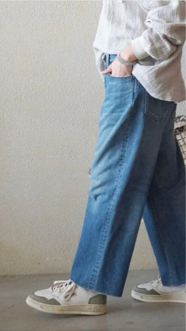 12OZデニム フラムパンツ　S