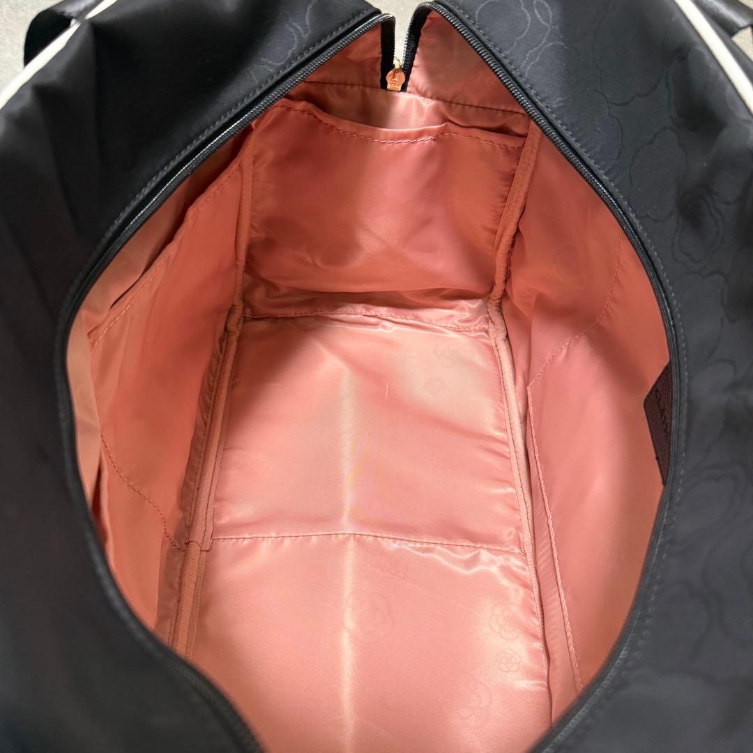 【クレイサス】美品2wayボストンバッグ　フレイム　カメリア　ナイロン　ポーチ付