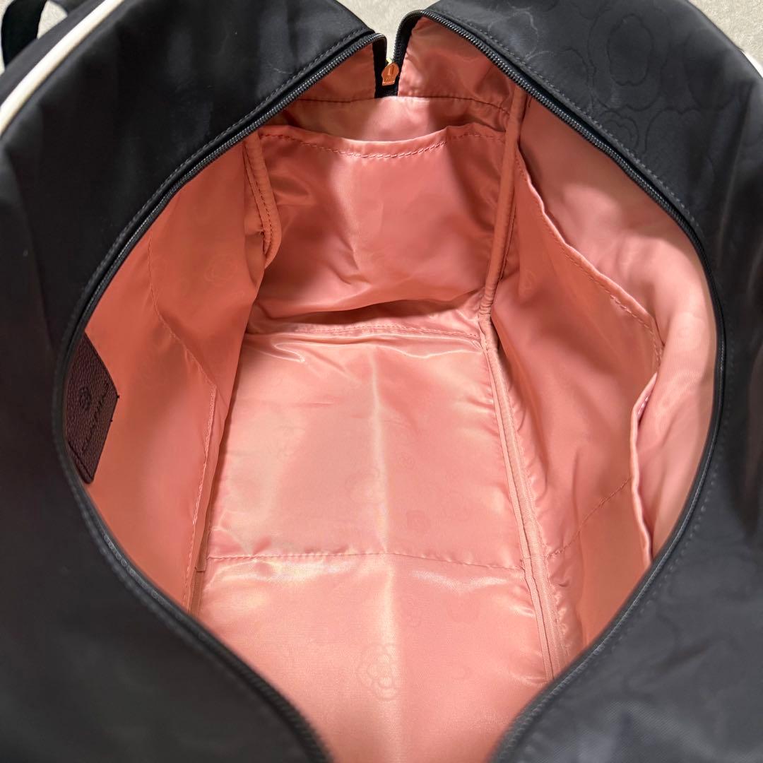 【クレイサス】美品2wayボストンバッグ　フレイム　カメリア　ナイロン　ポーチ付