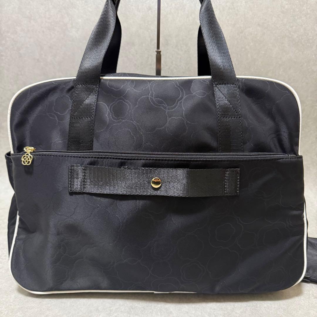 【クレイサス】美品2wayボストンバッグ　フレイム　カメリア　ナイロン　ポーチ付