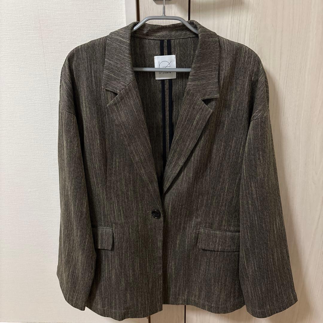 crewre クルーレ ツイーディヘリンボンジャケット 2