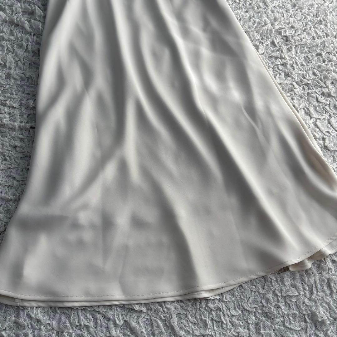 25SS【美品】ノーリーズソフィ ウォッシャブルマットサテンナロースカート 38