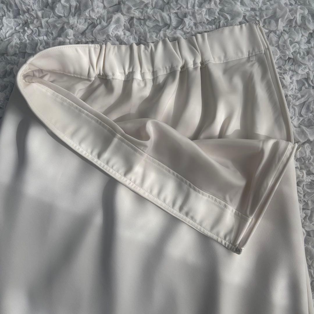 25SS【美品】ノーリーズソフィ ウォッシャブルマットサテンナロースカート 38