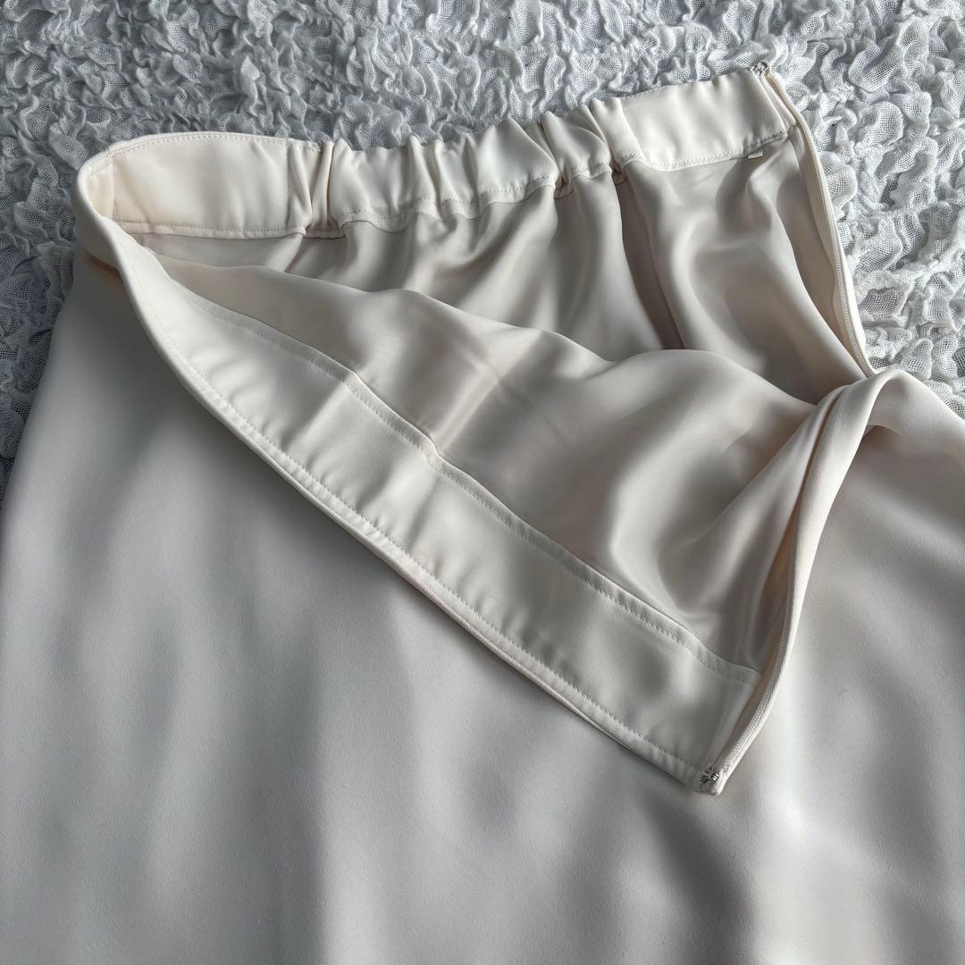 25SS【美品】ノーリーズソフィ ウォッシャブルマットサテンナロースカート 38