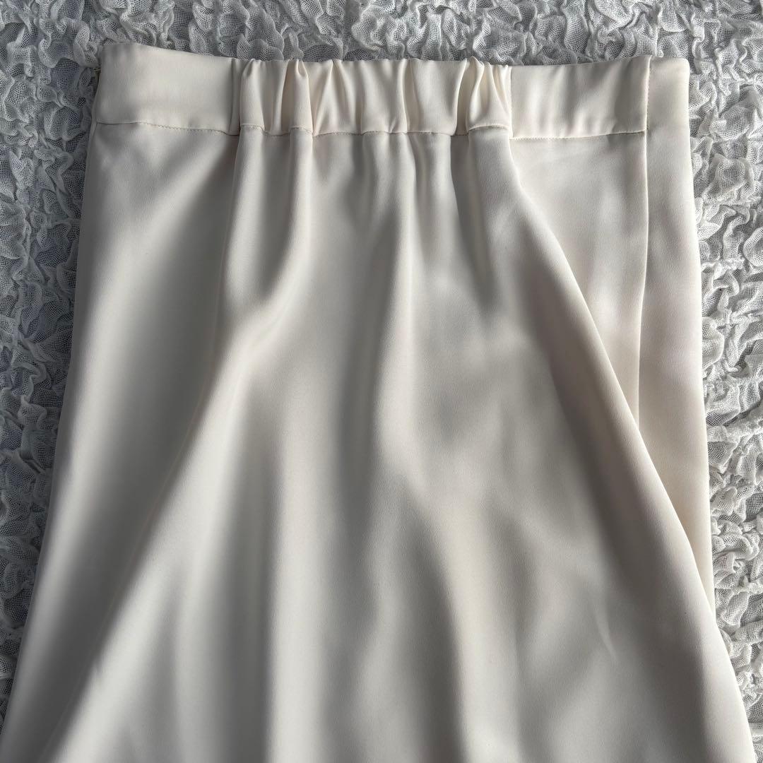 25SS【美品】ノーリーズソフィ ウォッシャブルマットサテンナロースカート 38