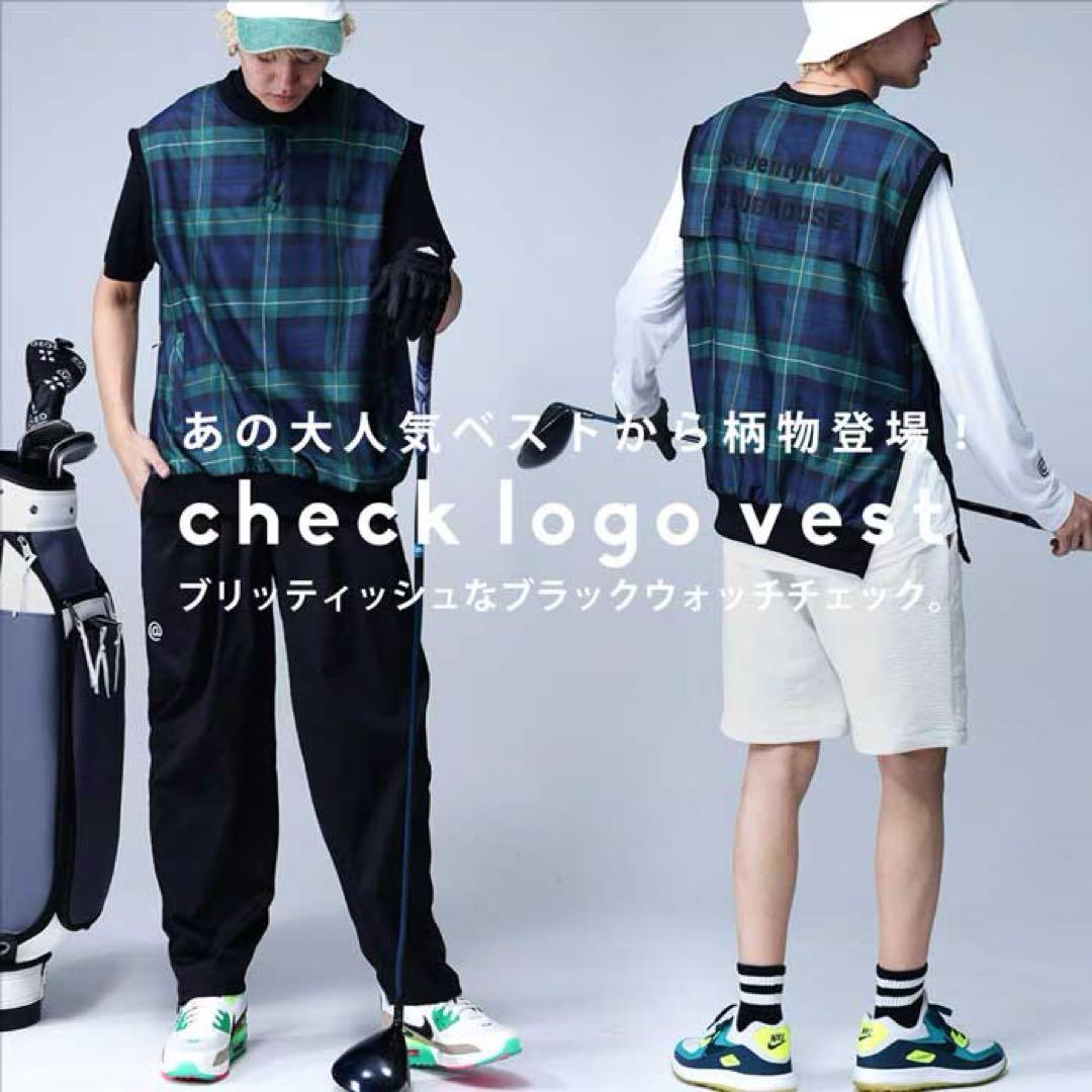 ANTIQUA GOLF×STCH＊ブラックウォッチチェック柄ベスト