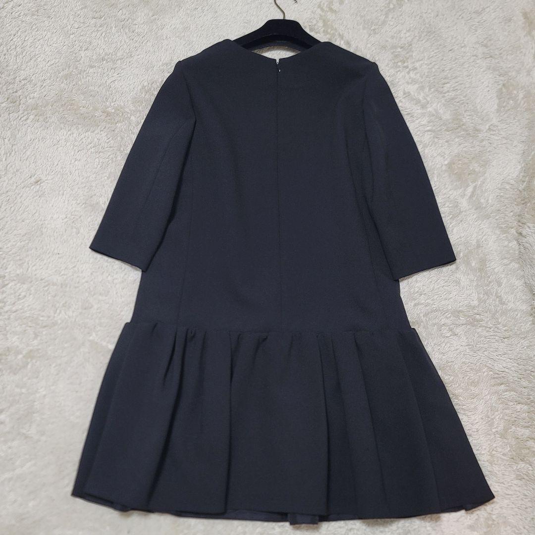 美品✨ADORE アドーア ボンディングワンピース ブラック フレア