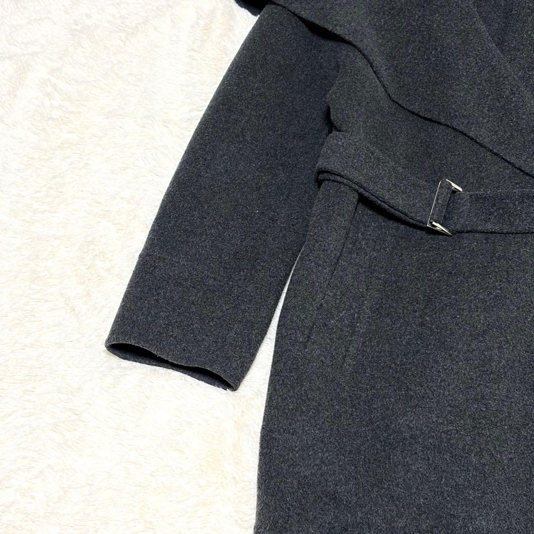 極美品✨フレイアイディー 23AW ビッグカラーリバー ロングコート Aライン