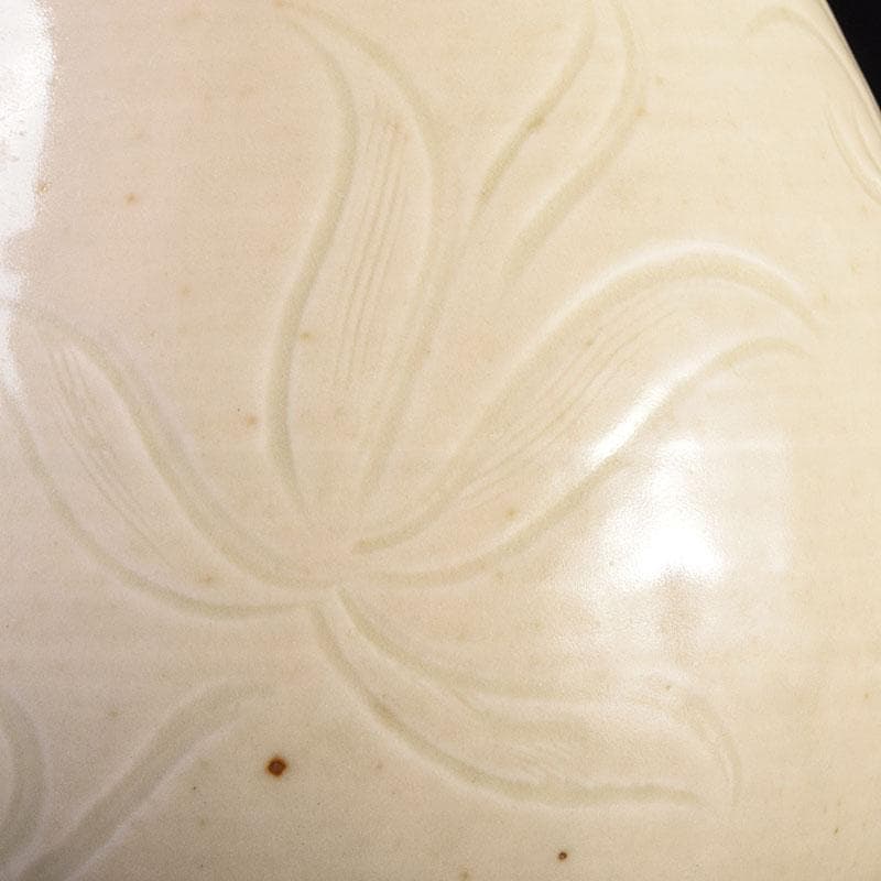 中国　徳化窯白磁　刻花文　玉壺春瓶　C　6899