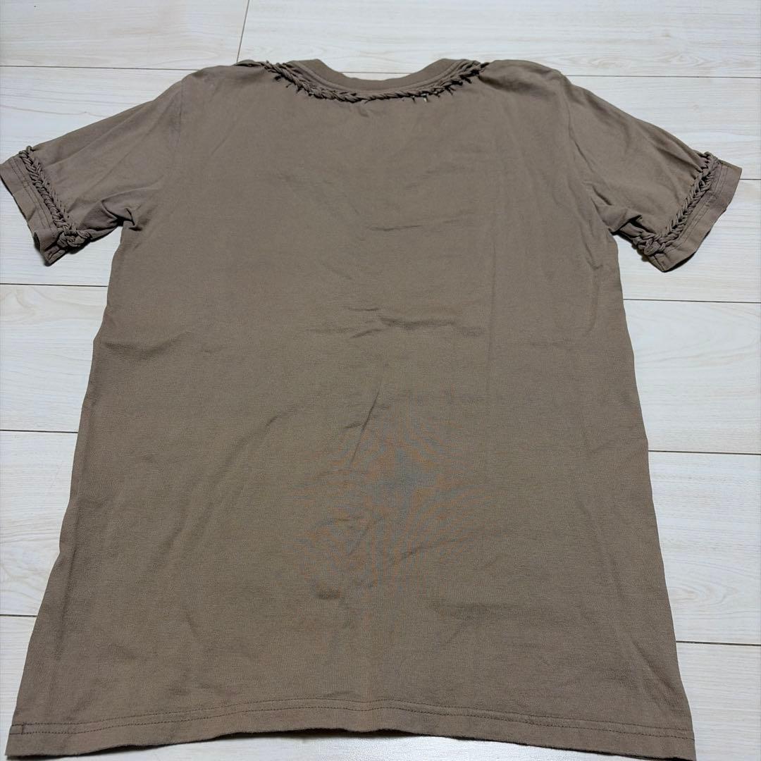 NUMBER（N)INEナンバーナイン　ベージュ Vネック Tシャツ size3