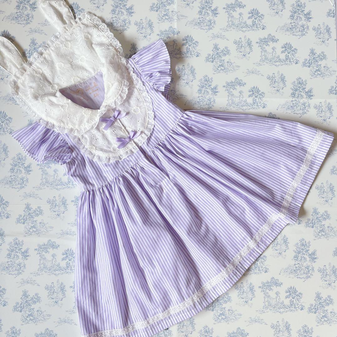 専用♡90cmピンクストライプセーラーワンピース