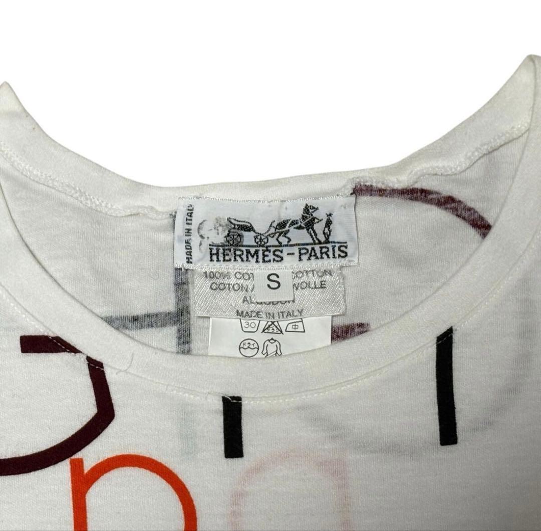 HERMES エルメス アルファベット Tシャツ S