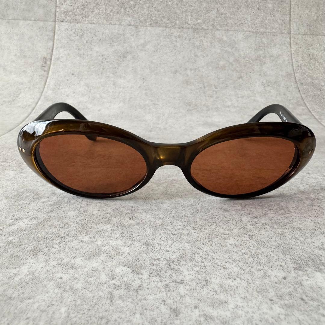 GUCCI　グッチ　サングラス　ロゴ　ブラウン　オーバル　GG2413
