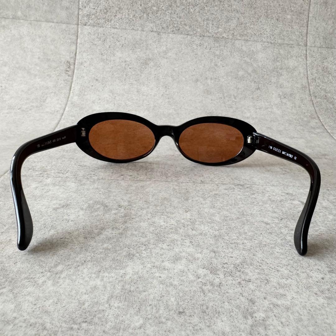 GUCCI　グッチ　サングラス　ロゴ　ブラウン　オーバル　GG2413