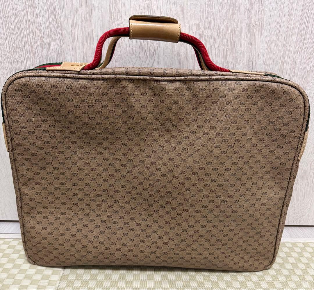 GUCCI ベージュ GGパターン ボストンバッグ