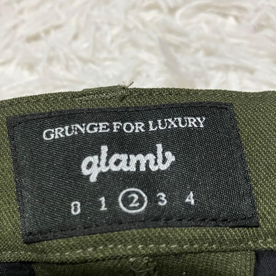glamb グラム シモンクロップドジョッパーズパンツ カーキ サイズ2