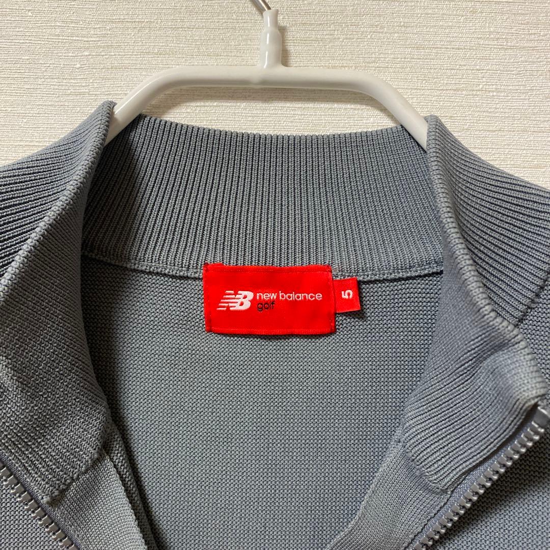 美品 ニューバランス ゴルフ Lサイズ相当 （サイズ5） ニット ハーフジップ