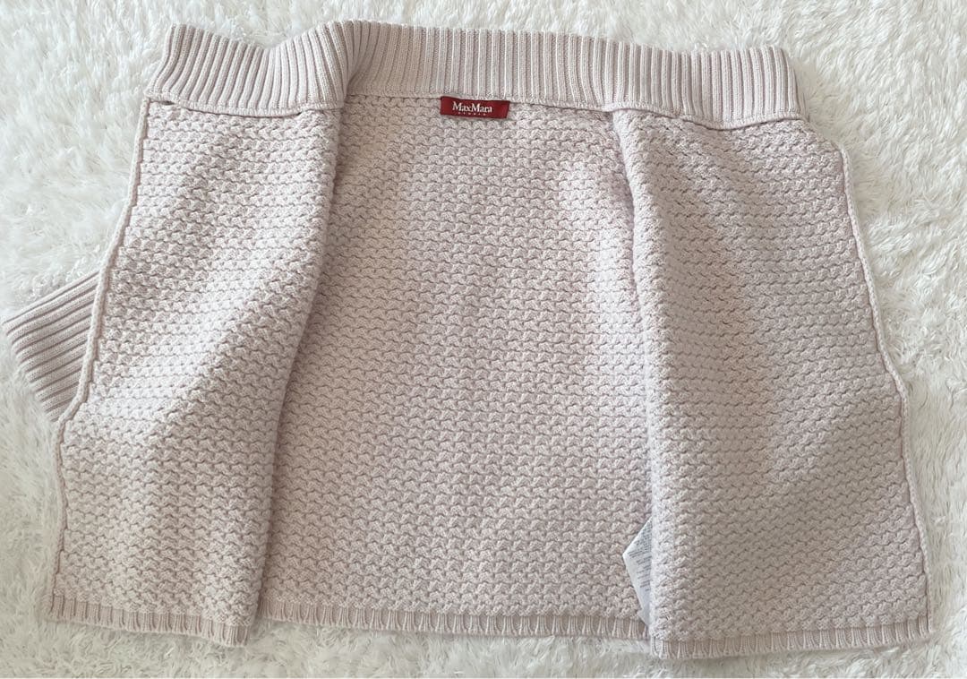 【美品】Max Mara STUDIO バージンウール100% ケーブル編ニット