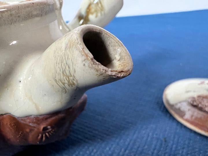 大堀相馬焼　急須　煎茶器　茶道具　左馬