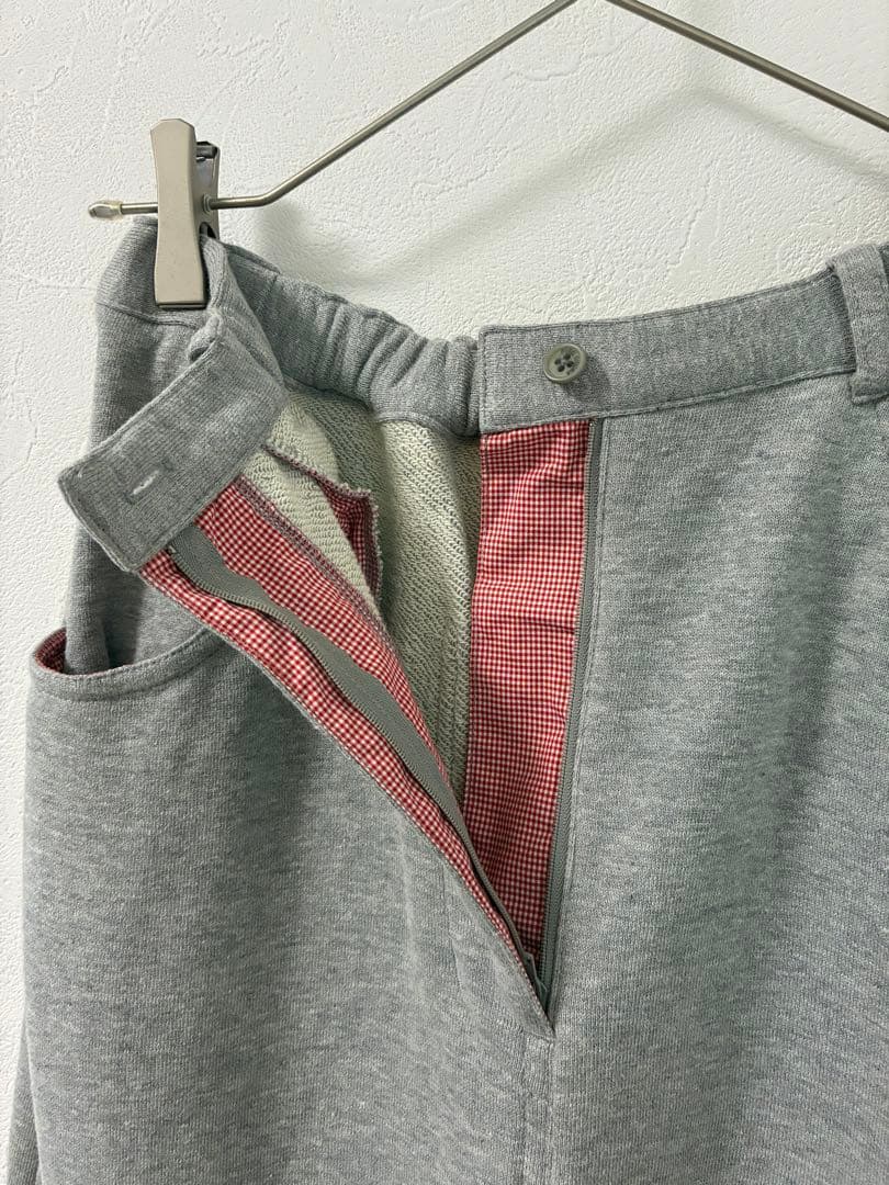 PINK HOUSE テディベア　ワッペン スウェット ロングスカート　グレー