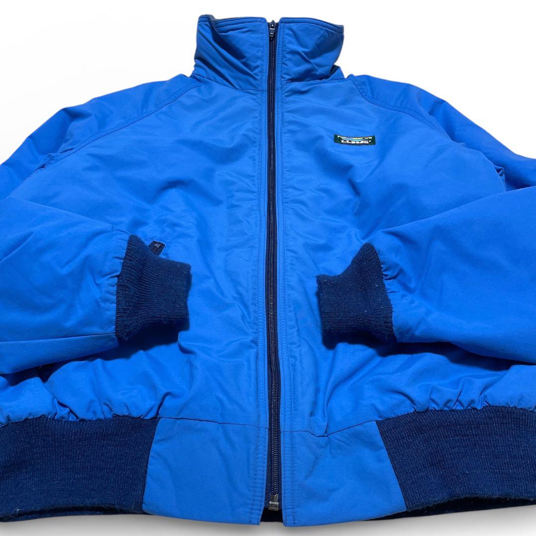 定番 80s USA製 L.L.Bean ウォームアップジャケット L 青