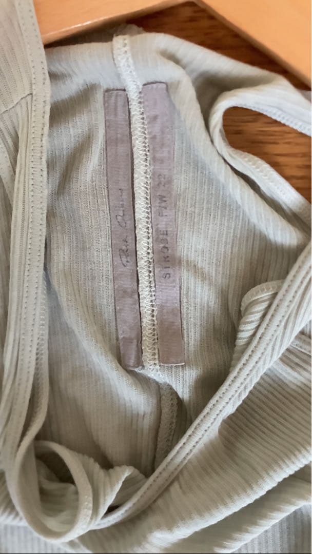 トップス Rick Owens basic tank L PEARL