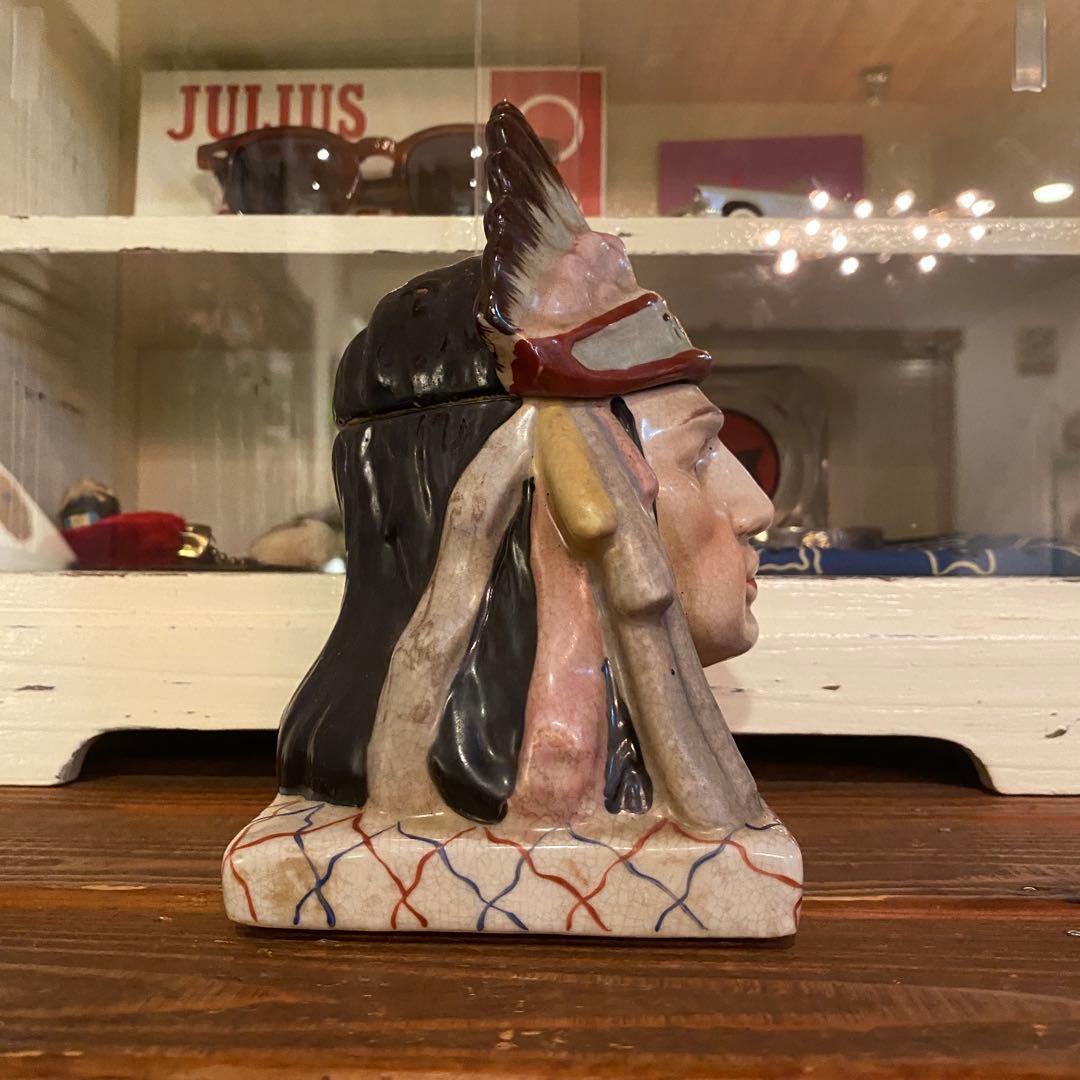 50s インディアン　陶器　タバコ入れ　ネイティブ　ゴローズ　アメトイ