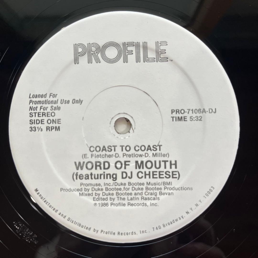 WORD OF MOUTH - COAST TO COAST 12インチシングル
