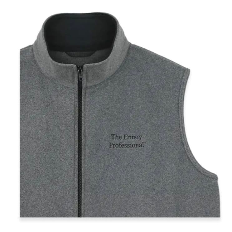トップス ennoy PROFESSIONAL FLEECE VEST GRAY