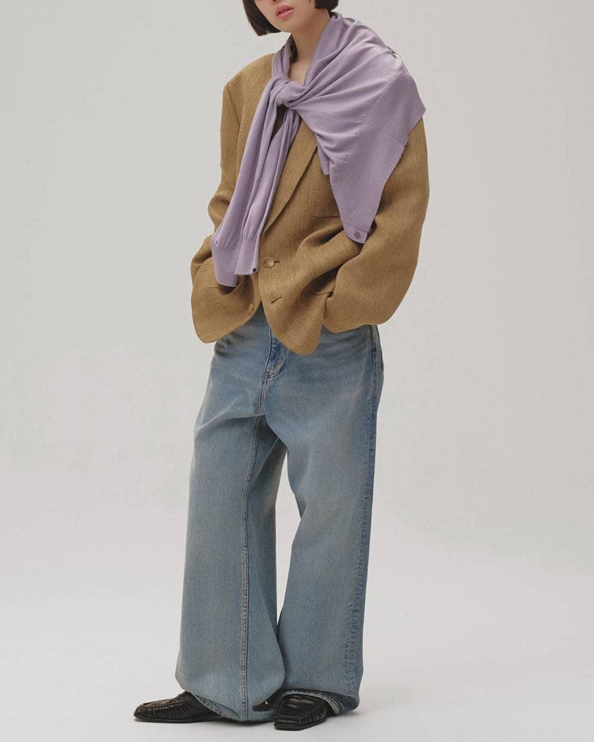 todayful Silk Cotton Cardigan アイスブルー