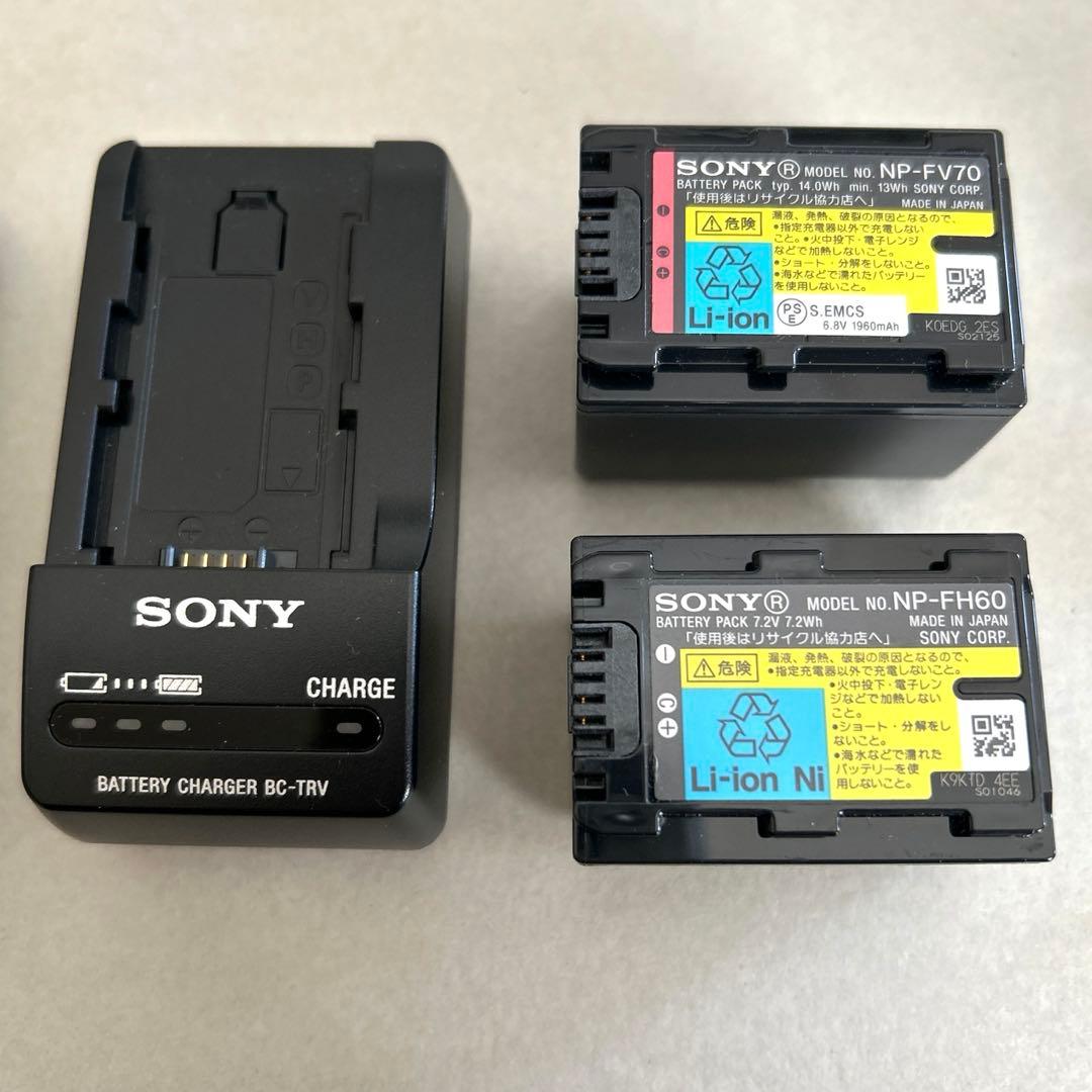 【美品】ソニー HDR-CX520V ビデオカメラ 64GB 付属品付