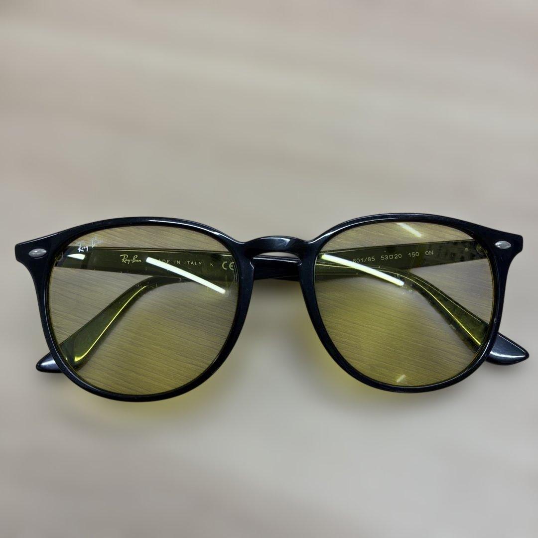Ray-Ban ブラックフレーム イエローレンズ サングラス