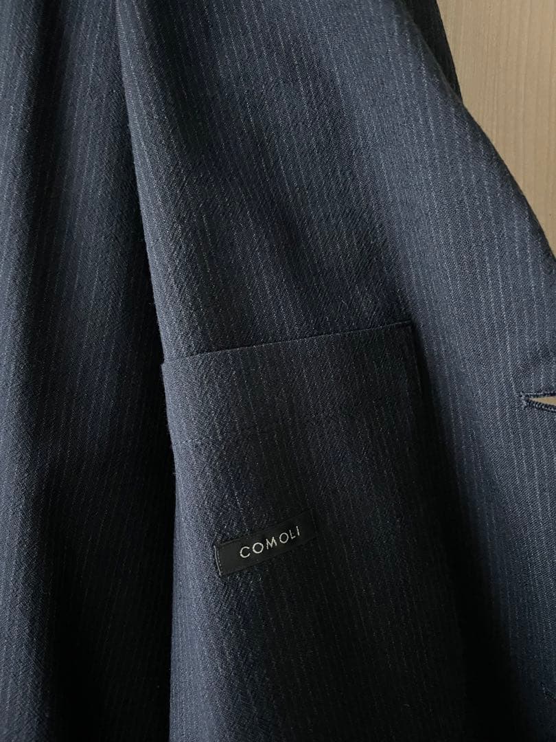 comoli 24ss ウールジャケット ストライプ