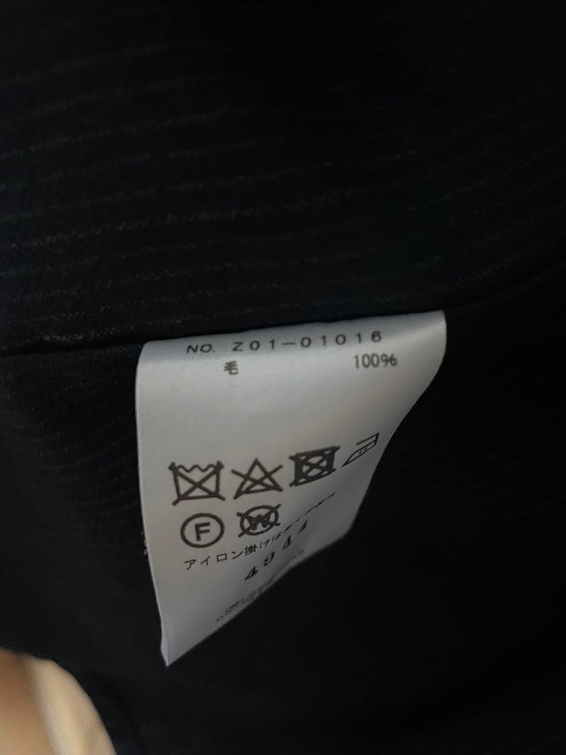 comoli 24ss ウールジャケット ストライプ