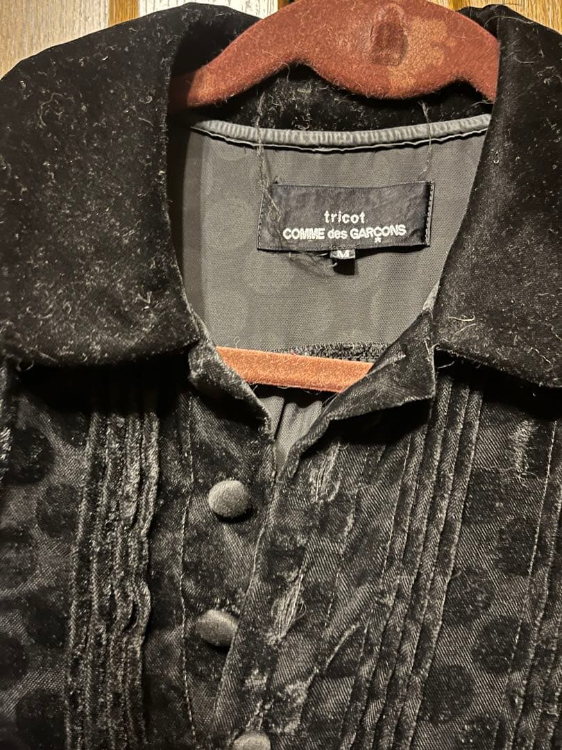 tricot COMME des GARÇONS ドット柄 半袖ワンピース