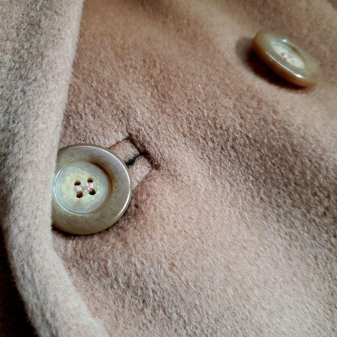 美品 Max Mara カシミヤ混 キャメル ロングコート 46 白タグ