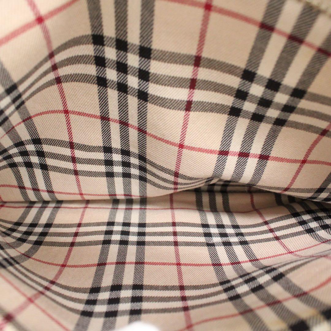 【美品】BURBERRY ノバチェック ミニボストンバッグ セミショルダー 黒