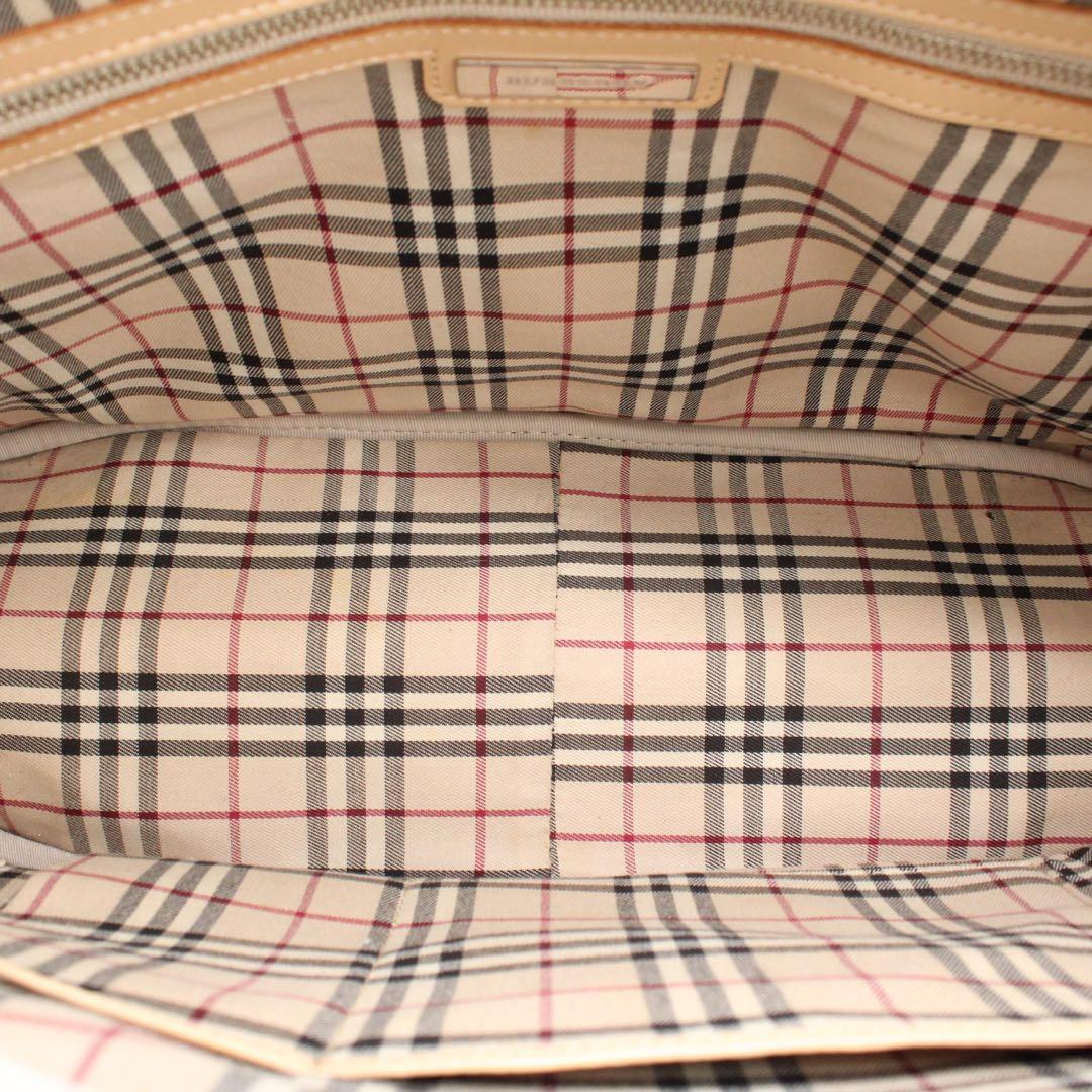【美品】BURBERRY ノバチェック ミニボストンバッグ セミショルダー 黒