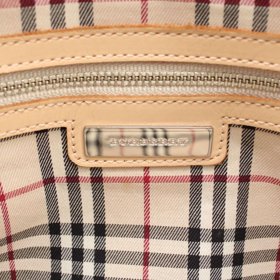 【美品】BURBERRY ノバチェック ミニボストンバッグ セミショルダー 黒