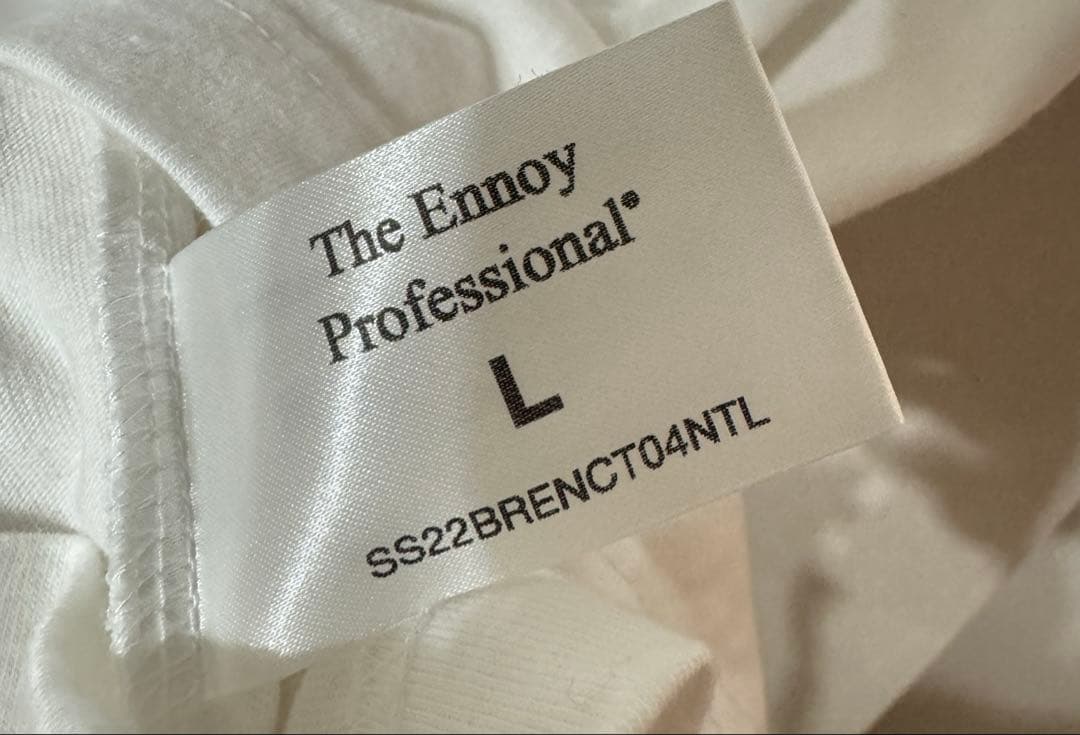 エンノイ　スタイリスト私物　Tシャツ 白　L ennoy everyone