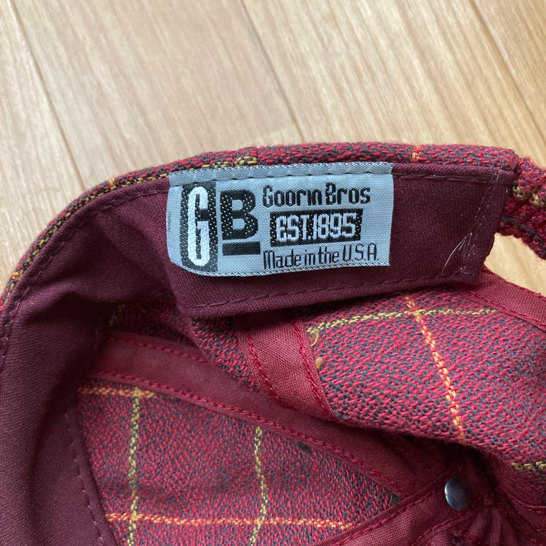 デッドストック 90s USA製 GOORIN BROS チェック キャップ
