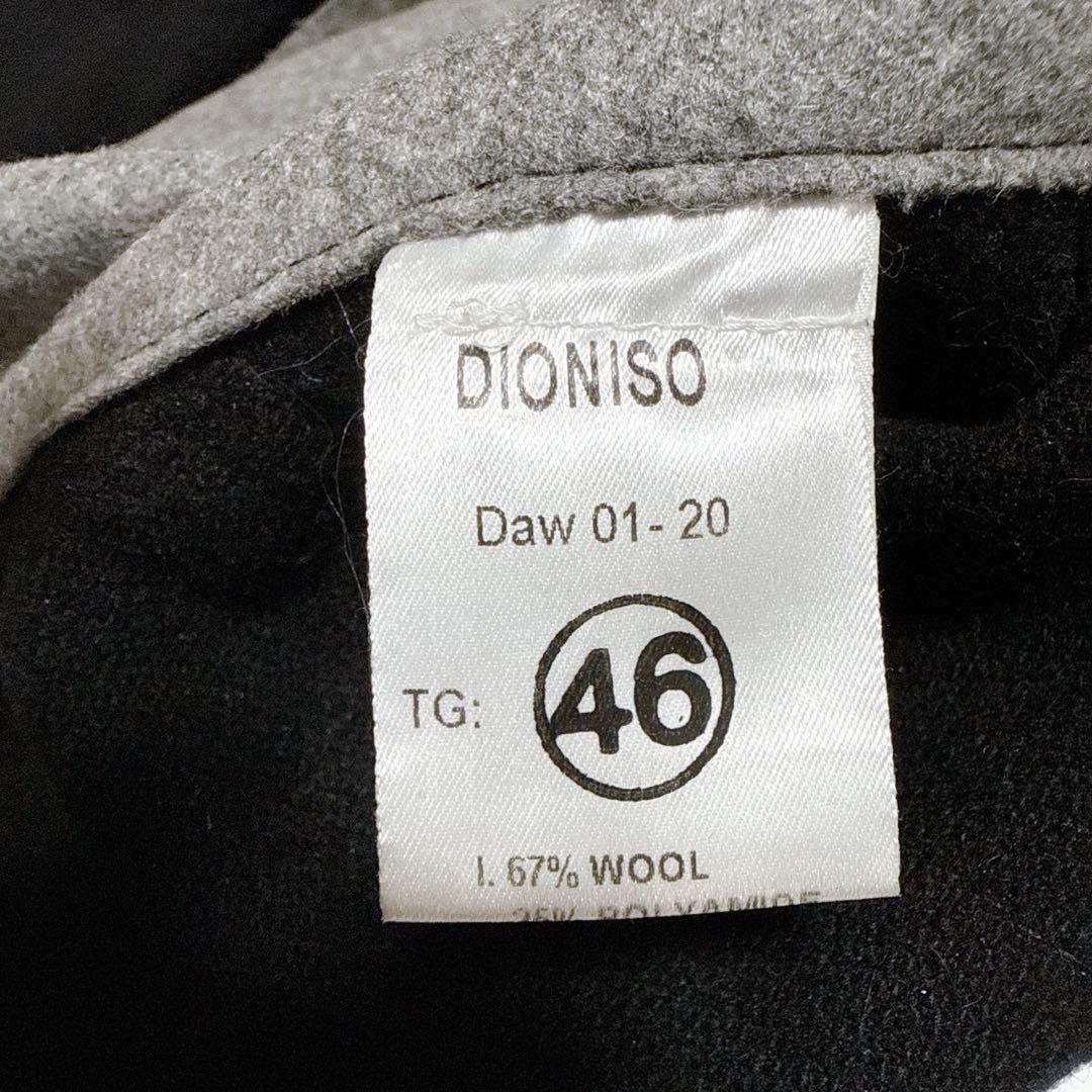 レア✨アルチザンブランド【ディオニソ】ハンドクラフト　ウールジャケット　ジップ